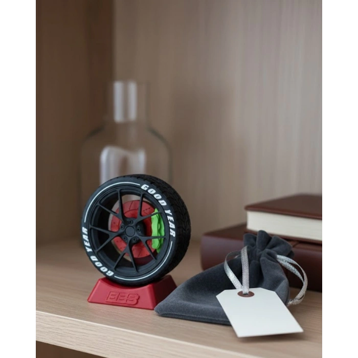 Mey İthalat® Otomobil Jant Görünümlü Ofis Masa Dekoru Hediye Seçeneği