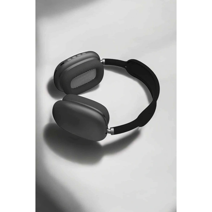 Mey İthalat® P9 Plus Hi-fi Ses Kalitesi Ayarlanabilir Mikrofonlu Bluetooth Kulaklık Siyah