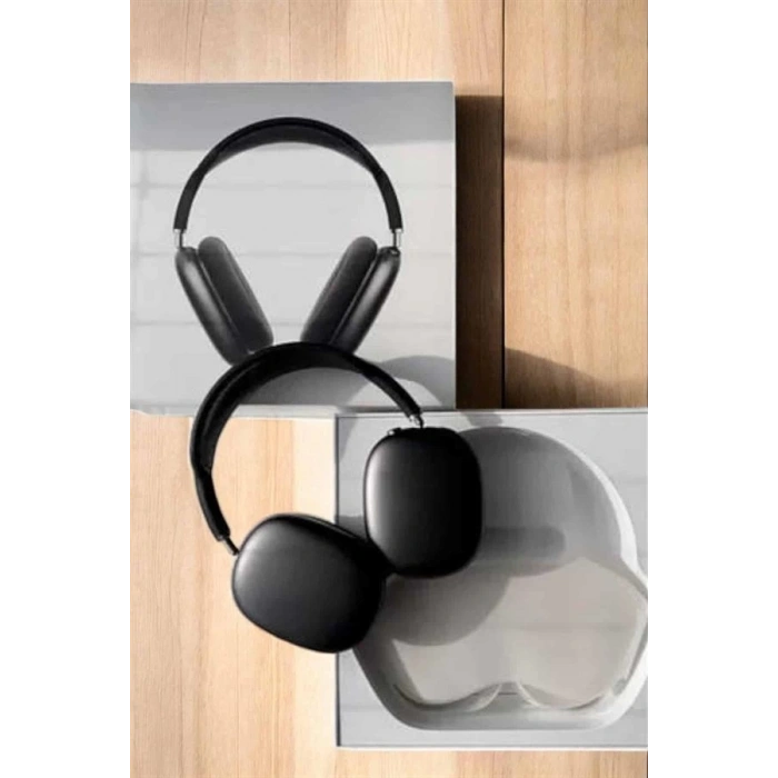 Mey İthalat® P9 Plus Kulaklık Siyah Bluetooth Bağlantılı Kulak Üstü Kablosuz ANC Özelliği