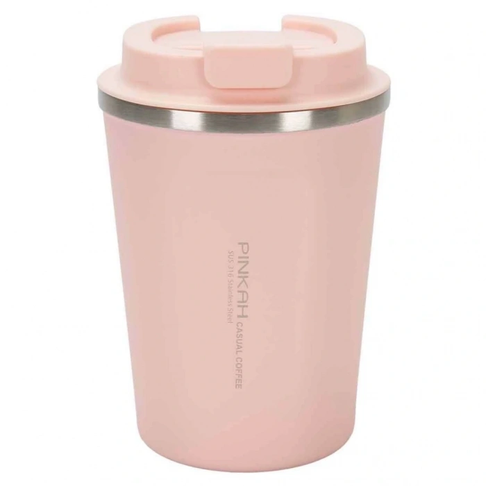 Pınkah Paslanmaz Çelik Kahve Termos Bardağı 380 ml