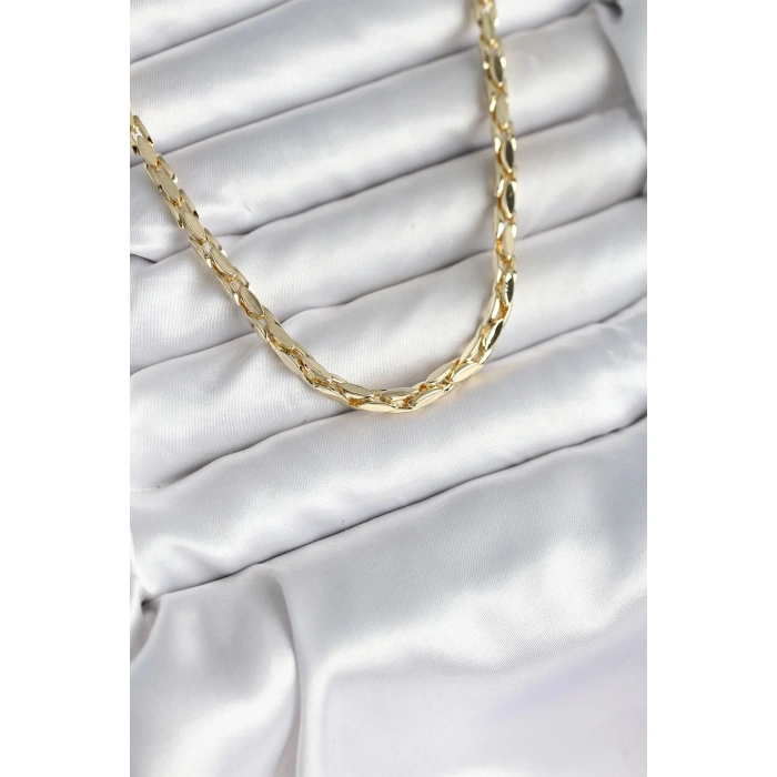 Pirinç Gold Renk 60 cm Zincir Kadın Kolye