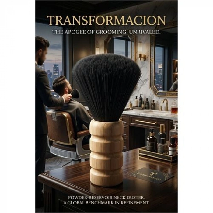 Profesyonel Ahşap Saplı Berber Ense Fırçası - Lüks Seri 722955