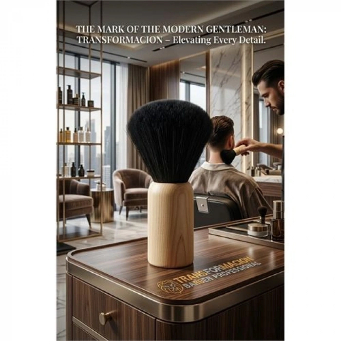 Profesyonel Ahşap Saplı Berber Ense Fırçası - Lüks Seri 722961