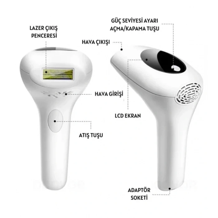 Profesyonel  Lazer Epilasyon Aleti 999.999 Atım Tüy Alma Cihazı Kadın Erkek lazer IPL Tüm Bölge (5047)