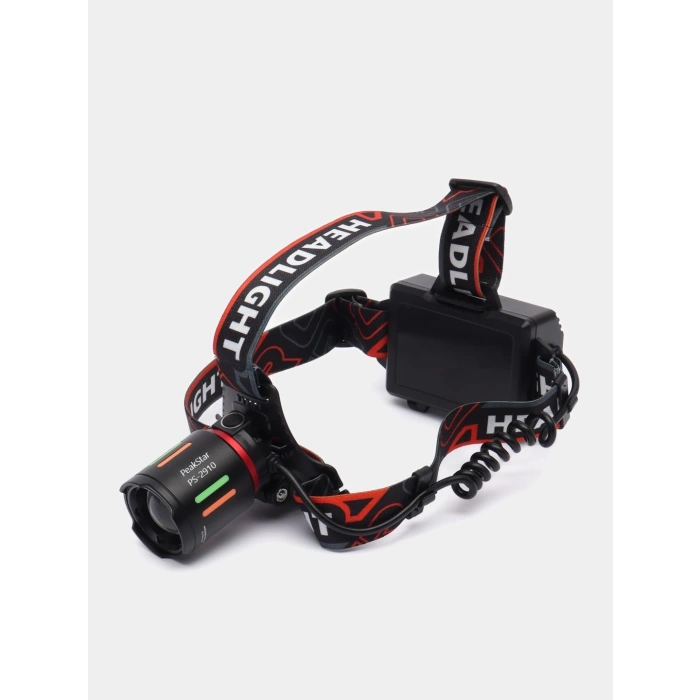 Ps-2910 Şarjlı Profesyonel Zoomlu Kamp Avcı Balıkçı Kafa Lambası Feneri