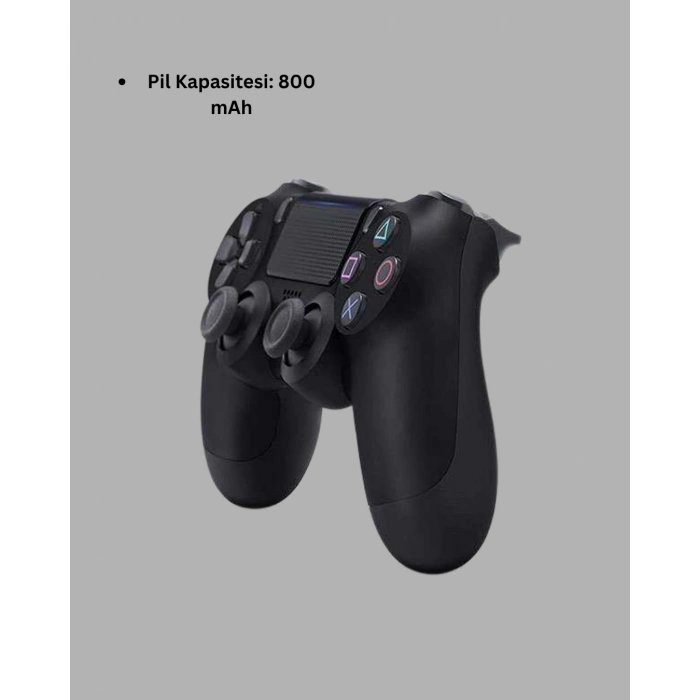 Mey İthalat® PS4 Uyumlu Kablosuz Oyun Kolu – Titreşimli, Şarjlı ve Ergonomik