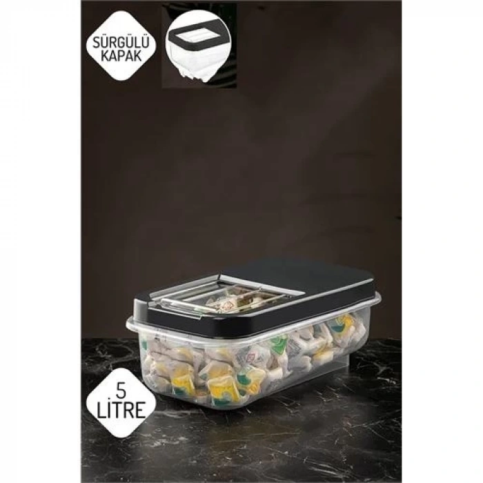 Reagan Tablet ve Deterjan Saklama Kutusu 5 lt ANTRASİT