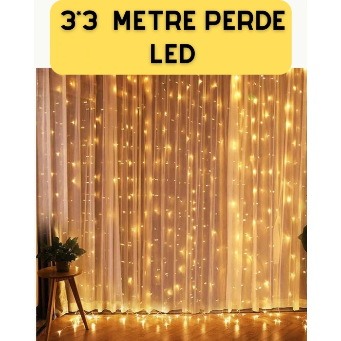 Mey İthalat® Şelale Tasarımlı Perde LED – Düğün ve Özel Gün Işıkları