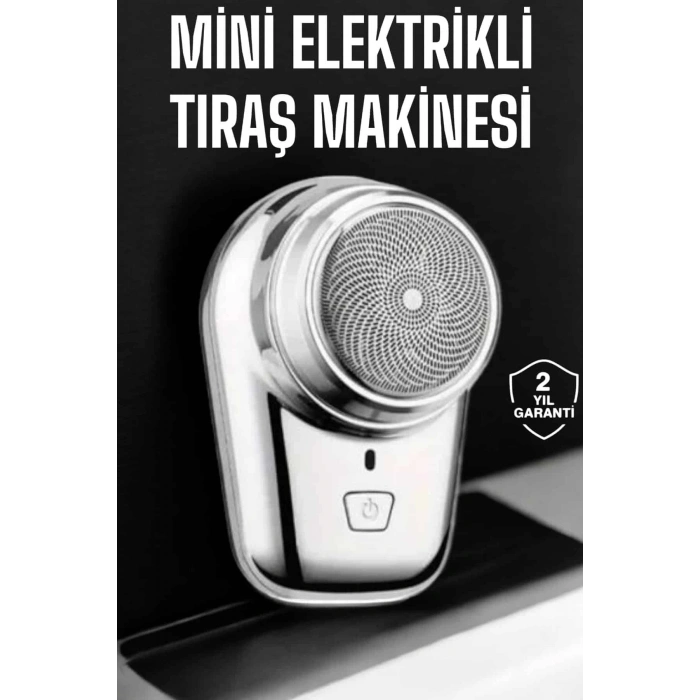 Mey İthalat® Seyahat Tipi Tıraş Makinesi Taşınabilir Kablosuz Mini Paslanmaz Çelik