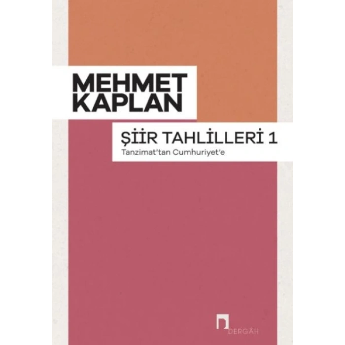 Şiir Tahlilleri-1 Tanzimattan Cumhuriyete