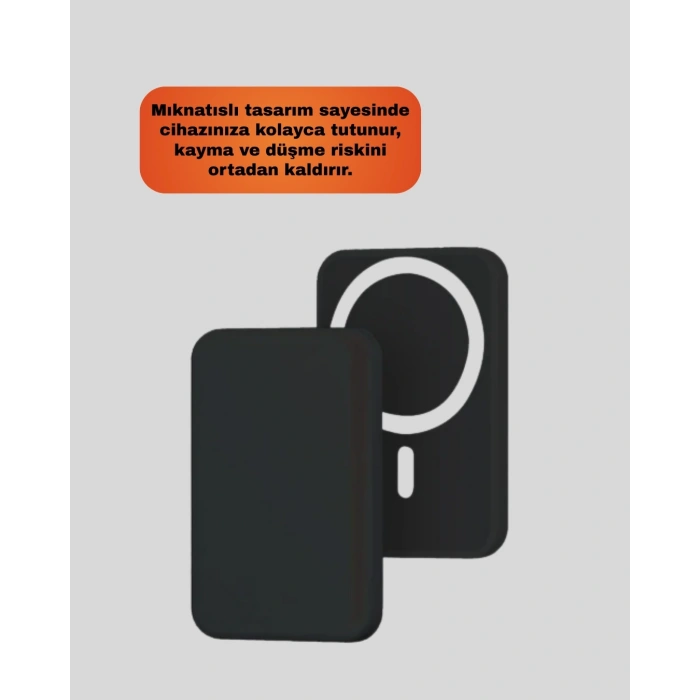 Mey İthalat® Şık Tasarımlı MagSafe Araç Telefon Tutucu Type-C Girişli