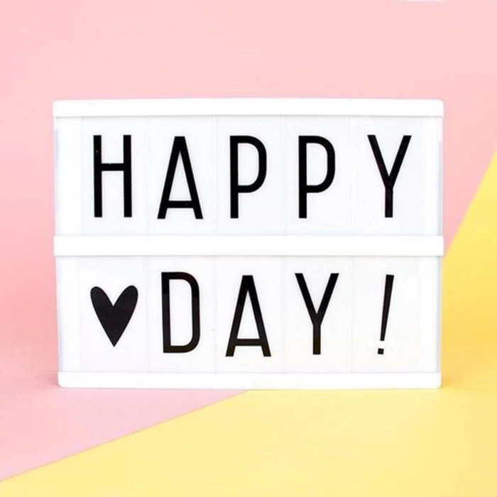 Sinematik Lightbox Dekorasyon Aydınlatma Aksesuarları (A5 Boyut) (5047)