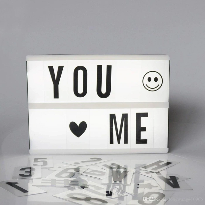 Sinematik Lightbox Dekorasyon Aydınlatma Aksesuarları (A5 Boyut) (5047)