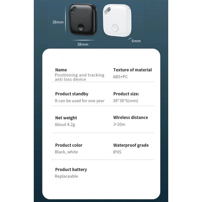 Smart Tag Airtag Akıllı Takip Cihazı Apple My Find Uyumlu Beyaz