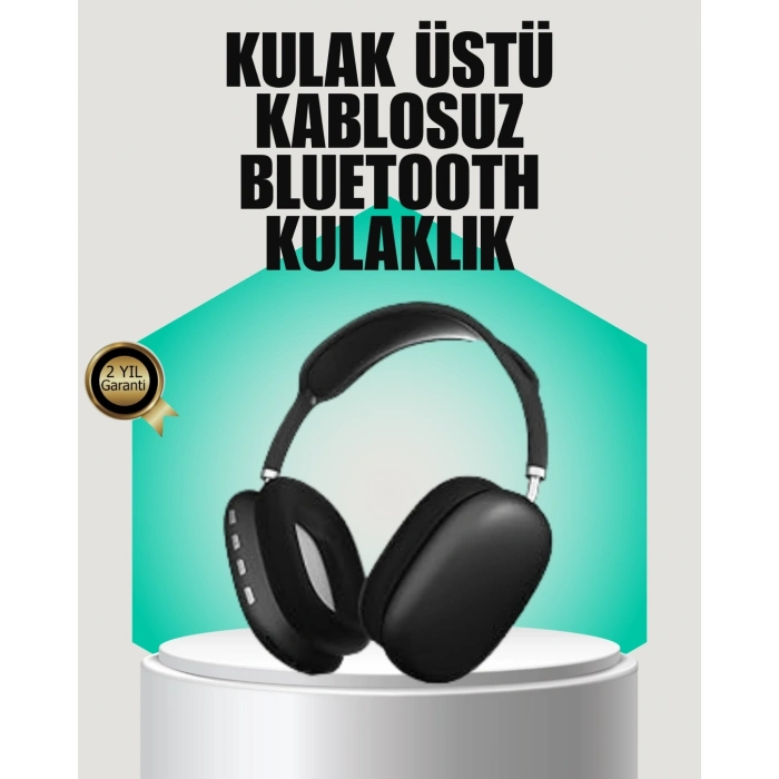 Mey İthalat® Stereo Ses Kaliteli Bluetooth Kulaklık | Katlanabilir ve Ergonomik Tasarım