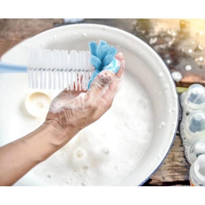 Süngerli Biberon Fırçası 776 Mavi