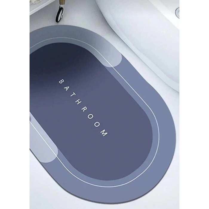 Süper Su Emici Kaymaz Tabanlı Banyo Paspası ( 40*60 )cm