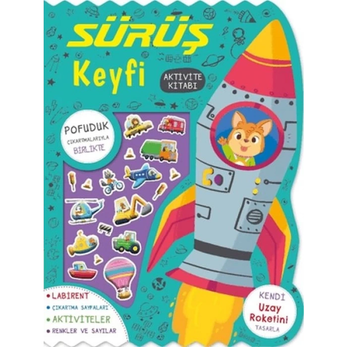 Sürüş Keyfi - Çıkartmalı Aktivite Kitabı