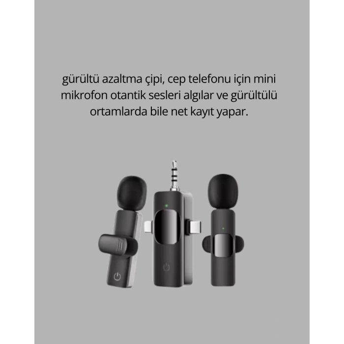 Mey İthalat® Tak ve Kullan Mikrofon - Gürültü Engelleyici