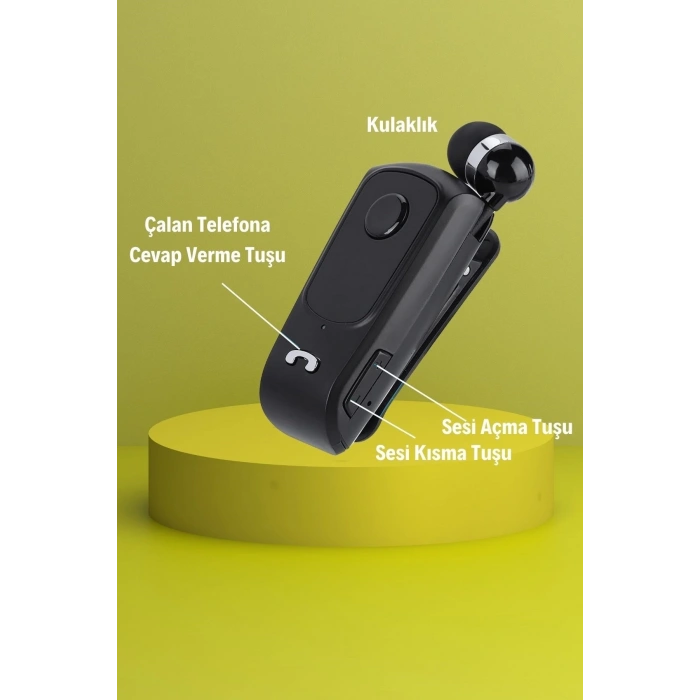 Telefon Bağlantılı Makaralı Kulaklıklı Bluetooth Kulaklık