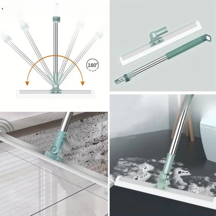 Teleskopik Oynar Başlıklı Cam,Zemin Silme Aparatı Çekçek (5047)