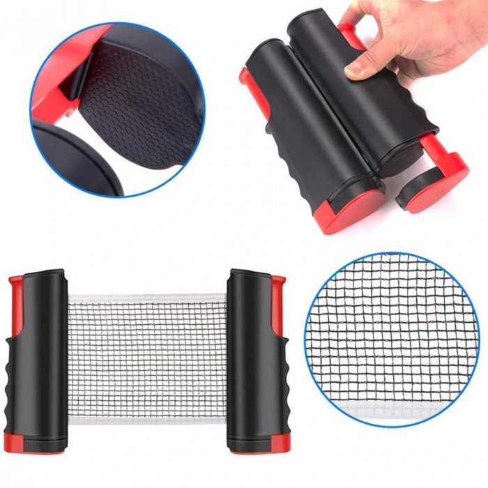 Teleskopik Taşınabilir Kaymaz Ping Pong Masa Tenisi Filesi Aparatı (5047)