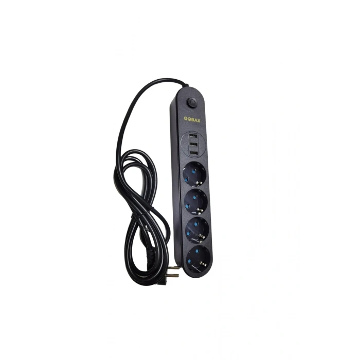 Termal Akım Korumalı Grup Priz Ve 3’lü Usb Şarj Aleti (5047)