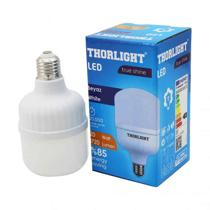 THORLIGHT 20W E27 TORCH T-SHAPE BEYAZ LED AMPUL T-20B (5047)