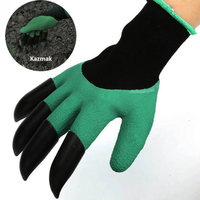 Toprak Kazma Ekme Çapalama İçin Korumalı Bahçe Bahçivan Eldiveni (5047)