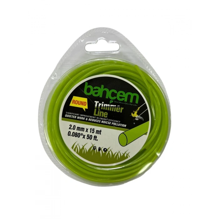 Mey İthalat® Trimmer Line Yuvarlak Misina 2 mm 15 Metre