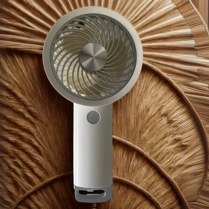 USB ile Şarj Olabilen 3 Ayarlı Fan Modlu Çanta Tipi El Fanı (5047)