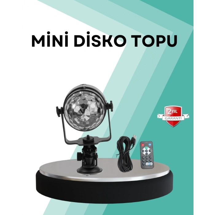 Mey İthalat® Uzaktan Kumandalı RGB Disko Projektör Işığı