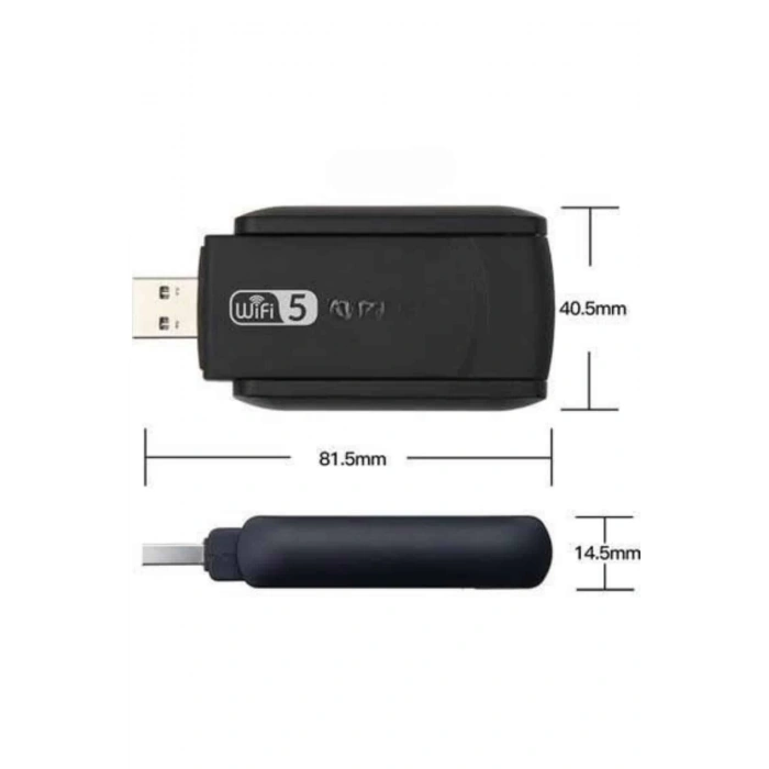 Mey İthalat® Wifi Alıcı Dual Band Usb 3.0 Adaptör Kablosuz Windows 7/8/10/11
