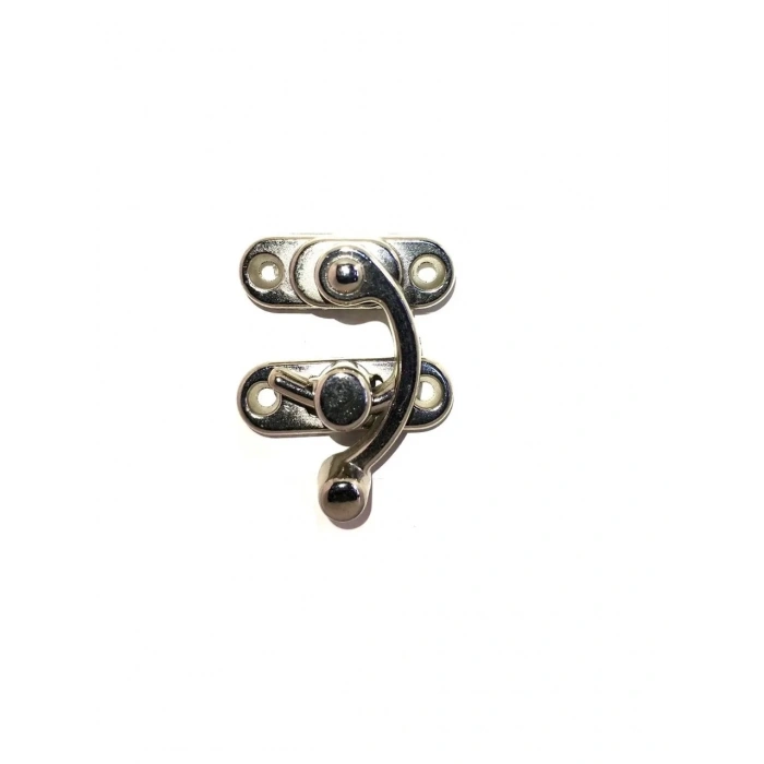 Yay Gözü, Ahşap Kutu Klipsi - Küçük 28x33 Mm, Nikel 1 Adet