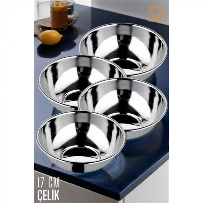 Yemek Tası Paslanmaz Çelik Çorba Kasesi 4 ADET 720318