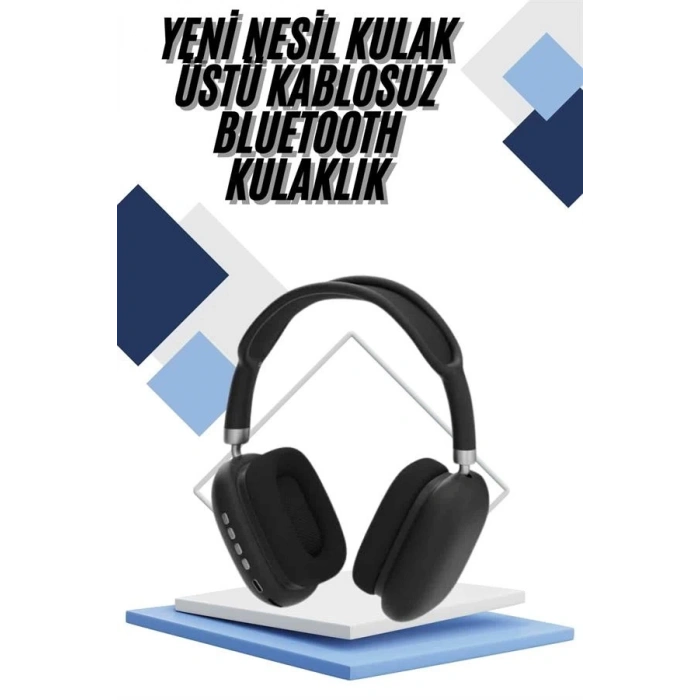 Mey İthalat® Yeni Nesil Bluetooth Kulaklık Kulak Üstü ANC Özelliği Yüksek Ses Kaliteli