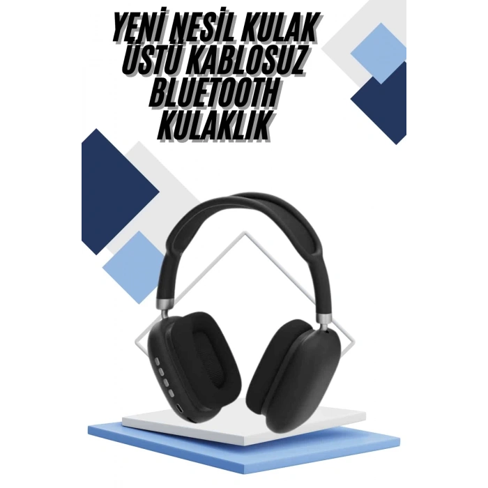 Mey İthalat® Yeni Nesil Bluetooth Kulaklık Kulak Üstü ANC Özelliği Yüksek Ses Kaliteli