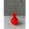 Mey İthalat® 11 cm Turuncu Kalp Formlu Mini Vazo Estetik Dekoratif Obje