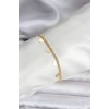 Mey İthalat® 14K Gold Renk Kaplama Kalpli Model CM Kadın Bileklik