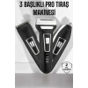 Mey İthalat® 3 Başlıklı Profesyonel Tıraş Makinesi