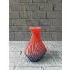 Mey İthalat® 3D Dalga Desenli Kalp Formlu Dekoratif Vazo Pembe 15 cm