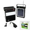 3IN1 - SOLAR2İN1 DİK MODEL EL FENERİ - RADYO - MP3BLUETOOTH - USB/ TF PORT - 2 PARÇA  AMPUL KABLOLU - POWERBANK (5047)