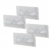 4PCS  RAF AYAK APARATI   ŞEFFAF PVC YAPIŞKANLI + VİDALANABİLİR   2X10CM (5047)