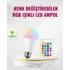 Mey İthalat® 9 Watt Beyaz Işık ve Renk Ayarlı Akıllı LED Ampul
