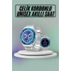 Mey İthalat® Akıllı Saat Çelik Kordonlu Amoled Ekran Android ve İOS Uyumlu Çağrı Cevaplayabilen