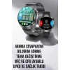 Mey İthalat® Akıllı Saat Metal Kordonlu GPS ve NFC Uyumlu Arama Cevaplayan