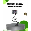 Mey İthalat® Akrobat Masaüstü Mandallı Telefon Tutucu 360 Derece Dönebilen