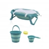 BabyJem Katlanır Banyo 5Li Küvet Seti 596 Turkuaz