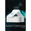 Beyaz Ahşap Görünüm 12 li Askı Seti Schönbuch Design