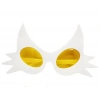 Beyaz Renk Bıyık Tasarımlı Kedi Parti Gözlüğü 19x11 Cm
